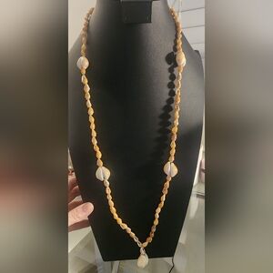 Elegant Shell Bead Necklace.